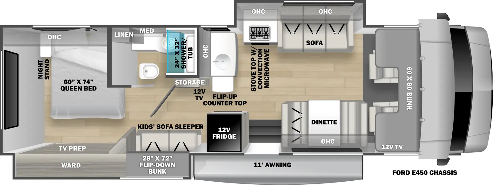 Forester Le 3251DSLE Floorplan